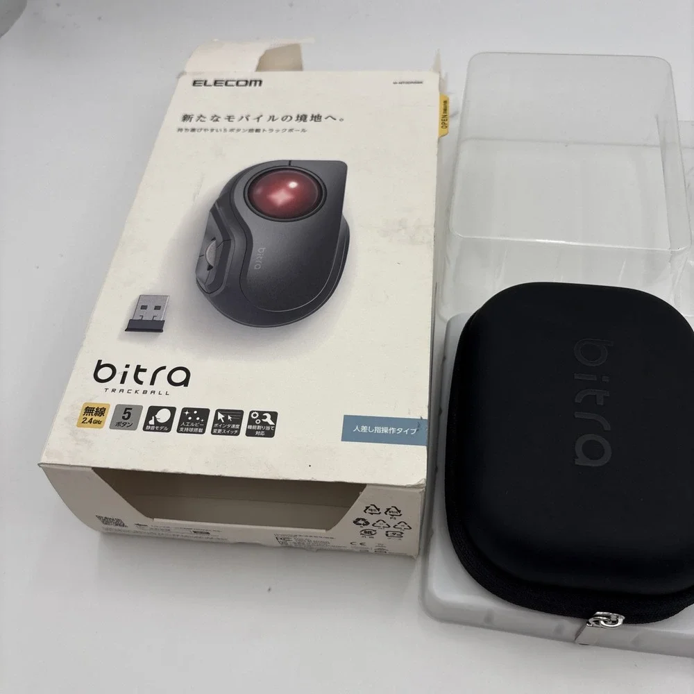 ELECOM Wireless Trackball Mouse M-MT2DRSBK S size 5-Button JP